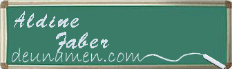 Aldine Faber Visitenkarte